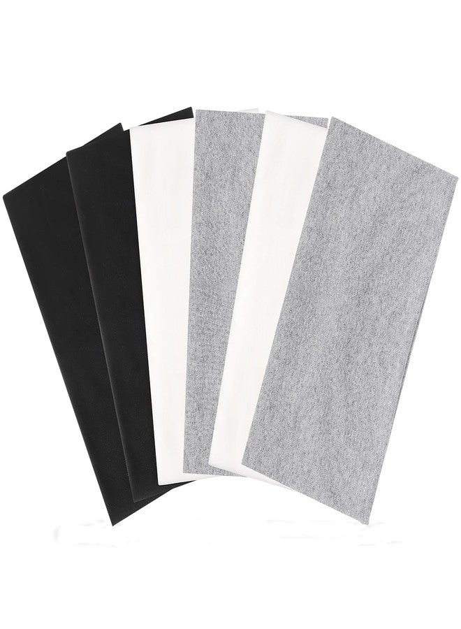 obeoby 6 Pack Wide Headbands for Women, 9.3x4.7inch Cotton Sports Headband Large Thick Head Bands for Sports Valentines Gifts - Image 1